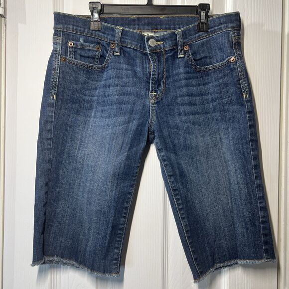 Lucky Brand Pants - Lucky Brand Women's Bermuda Denim Shorts, Raw Hem, Size 6/28